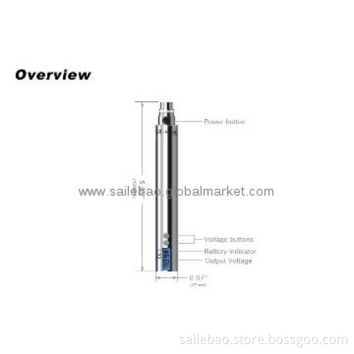 2013 New 1200mah variable electronic cigarette ego v v2 battery